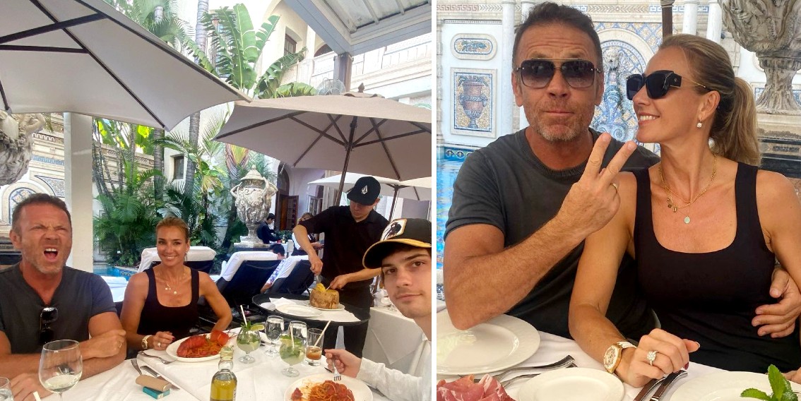 Rocco Siffredi Con La Moglie Rozsa E Il Figlio A Pranzo Nella Villa Di