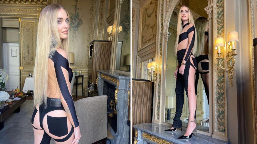 Chiara Ferragni, look azzardato a Parigi Chiara Ferragni, look azzardato a Parigi