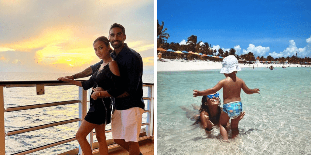 Giorgia Palmas in crociera alle Bahamas