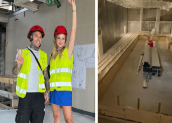 I Ferragnez su cantiere della nuova super casa