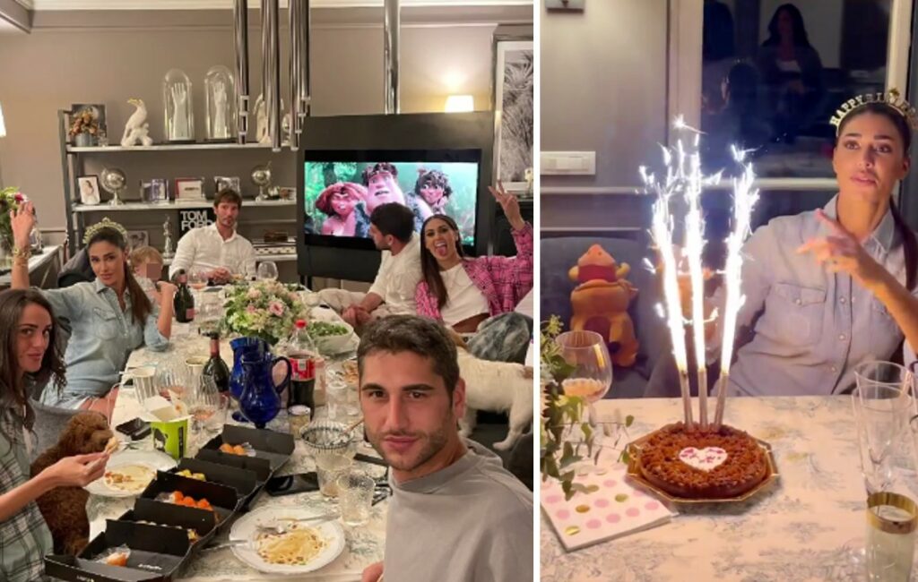 Belen festeggia 38 anni in famiglia, Stefano torna nel 'clan Rodriguez': foto