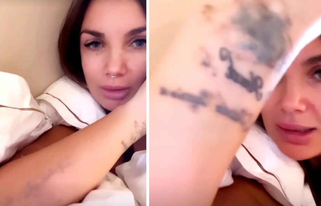 Elettra Lamborghini preoccupata di non riuscire a cancellare i tatuaggi dal braccio: ''Che brutti!''