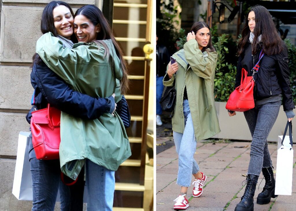 Melissa Satta e Marica Pellegrinelli sono migliori amiche: shopping insieme a Milano. Foto Melissa Satta e Marica Pellegrinelli sono migliori amiche: shopping insieme a Milano. Foto