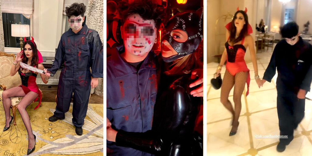 Elisabetta Gregoraci festeggia Halloween a New York col figlio, c’è anche la sorella di Nathan, Leni Klum: foto Elisabetta Gregoraci festeggia Halloween a New York col figlio, c’è anche la sorella di Nathan, Leni Klum: foto