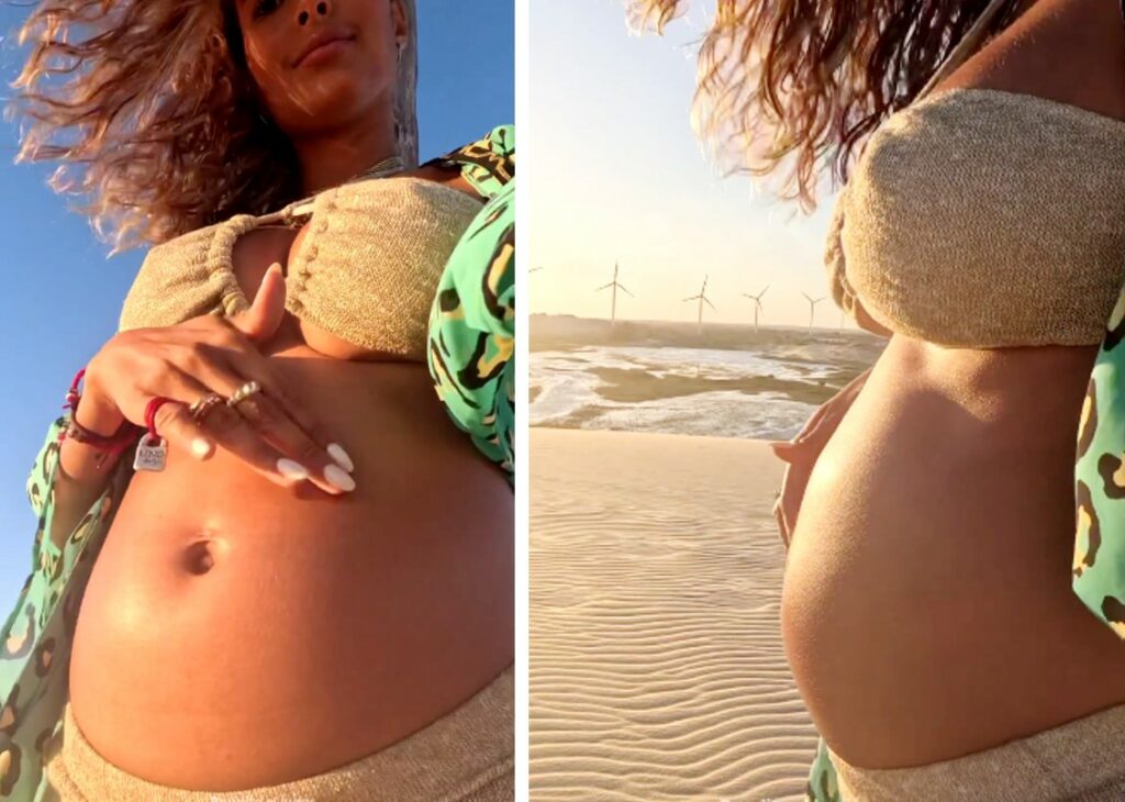 Mariana Rodriguez mostra il pancione dal Sudamerica: il parto è imminente Mariana Rodriguez mostra il pancione dal Sudamerica: il parto è imminente