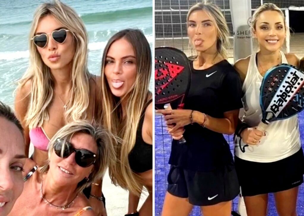 Noemi Bocchi, a Dubai con Totti, si mette in posa con le altre wag: foto Noemi Bocchi, a Dubai con Totti, si mette in posa con le altre wag: foto