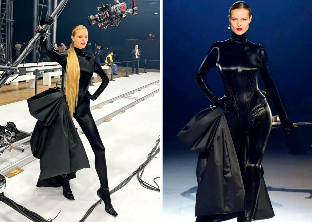 Eva Herzigova a 49 anni torna più bella che mai in passerella a Parigi: le supermodel anni '90 sono ancora le più amate. Foto Eva Herzigova a 49 anni torna più bella che mai in passerella a Parigi: le supermodel anni '90 sono ancora le più amate. Foto