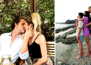 Eleonora Pedron alle Maldive con i figli e Fabio Troiano