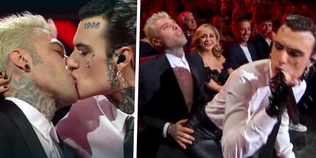 Il bacio di Fedez e Rosa Chemical continua a far discutere, ma Sanremo 2023 è un successo senza precedenti Il bacio di Fedez e Rosa Chemical continua a far discutere, ma Sanremo 2023 è un successo senza precedenti