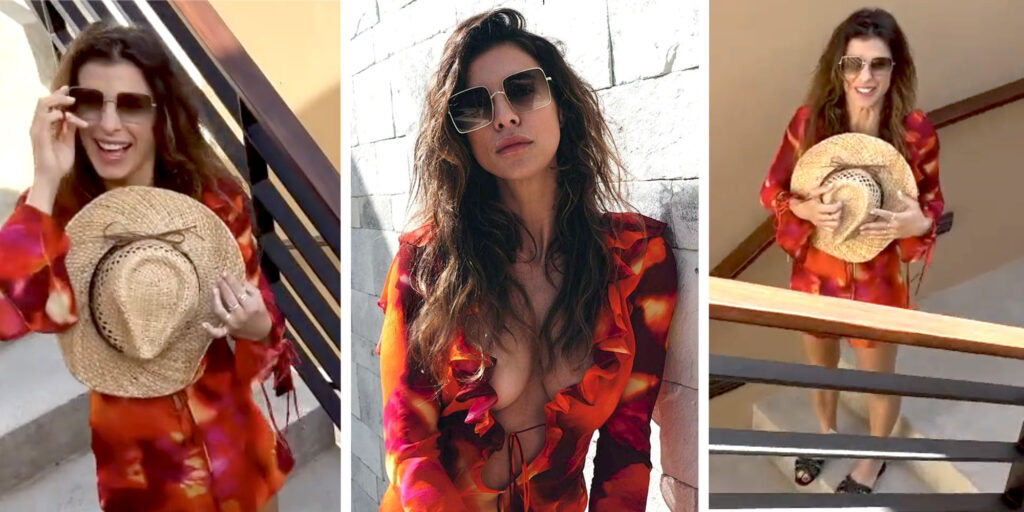 Elisabetta Canalis dopo la separazione torna a mostrare le sue generose forme sul social: la scollatura la mette in imbarazzo Elisabetta Canalis dopo la separazione torna a mostrare le sue generose forme sul social: la scollatura la mette in imbarazzo