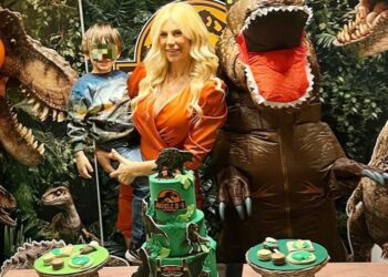 Paola Caruso festeggia i 4 anni del figlio Michele