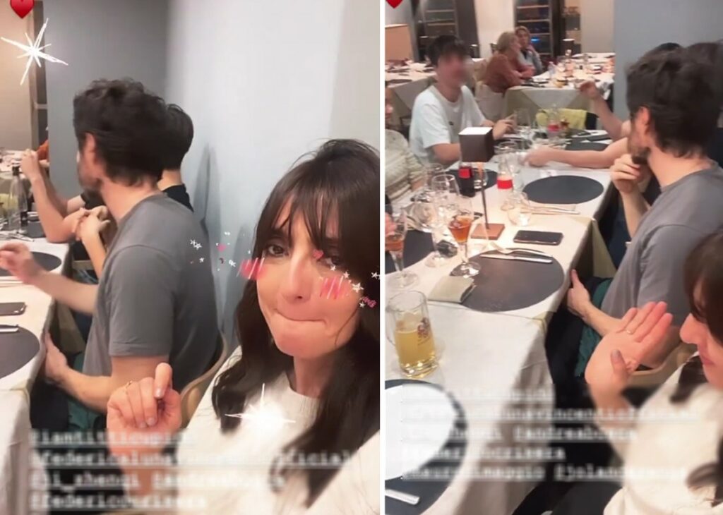 Ambra Angiolini conferma la relazione con l'attore Andrea Bosca e lo presenta in famiglia: a cena con lui e i parenti stretti