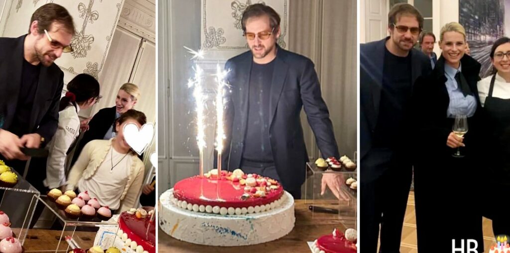 Michelle Hunziker alla festa dei 40 anni dell'ex marito Tomaso Trussardi: foto