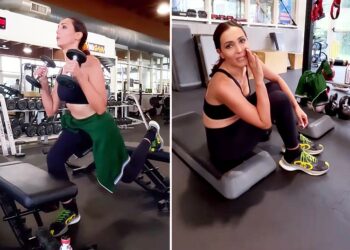 Caterina Balivo si allena in vista dell'estate