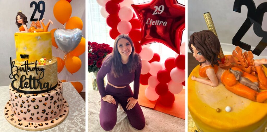 Torta con lato B bombastico e un regalo da centinaia di migliaia di euro: Elettra Lamborghini festeggia così i 29 anni