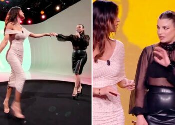 Belen Rodriguez ed Emma Marrone amiche in tv a Le Iene