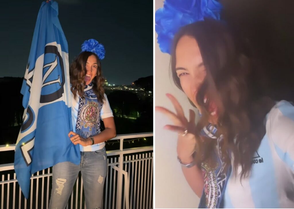 Caterina Balivo impazzisce per lo scudetto del Napoli: lacrime ed esultanze folli sul terrazzo di casa Caterina Balivo impazzisce per lo scudetto del Napoli: lacrime ed esultanze folli sul terrazzo di casa