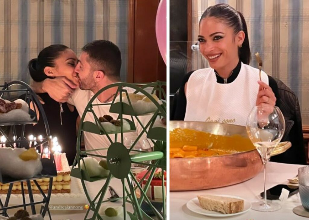 Elodie festeggia 33 anni nel ristorante dei vip col fidanzato Andrea Iannone, la sorella e gli amici: foto Elodie festeggia 33 anni nel ristorante dei vip col fidanzato Andrea Iannone, la sorella e gli amici: foto