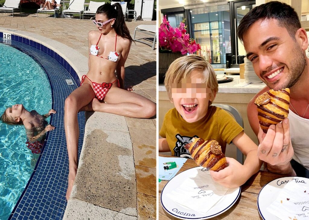 Giulia Salemi a Miami con Pierpaolo Pretelli e il figlio di lui: il feeling con Leo è pazzesco