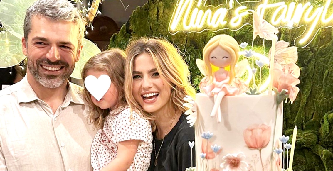 Gli auguri della piccola Nina a papà Luca Argentero: «Ti voglio