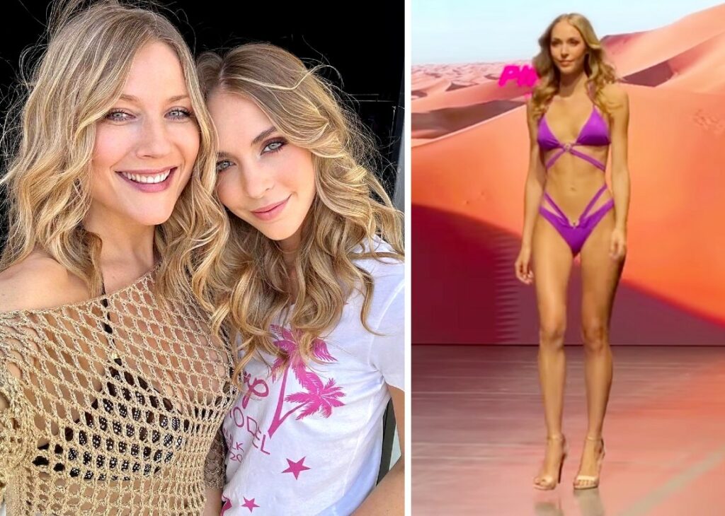 La figlia di Natasha Stefananko sfila in passerella col bikini: il fisico è pazzesco come quello della madre