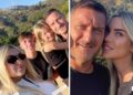 Francesco Totti e Noemi Bocchi in California con tutti i loro figli