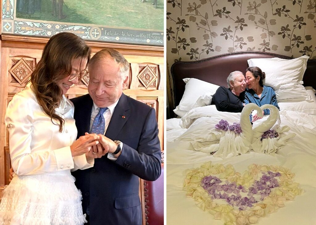 L'ex manager della Ferrari Jean Todt ha sposato l'attrice premio Oscar Michelle Yeoh: foto a letto la prima notte di nozze L'ex manager della Ferrari Jean Todt ha sposato l'attrice premio Oscar Michelle Yeoh: foto a letto la prima notte di nozze