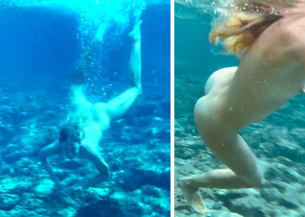 La modella Eva Riccobono fa il bagno completamente nuda nel mare di Formentera: le foto La modella Eva Riccobono fa il bagno completamente nuda nel mare di Formentera: le foto