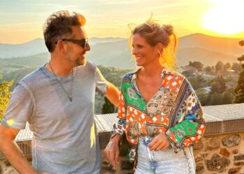 Daniele Bossari e Filippa Lagerback si rilassano in Umbria