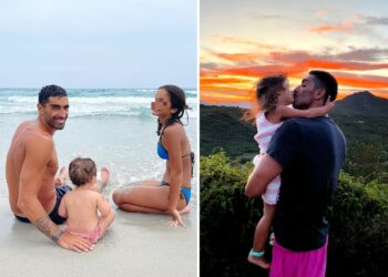 Filippo Magnini papà felice con Mia e Sofia