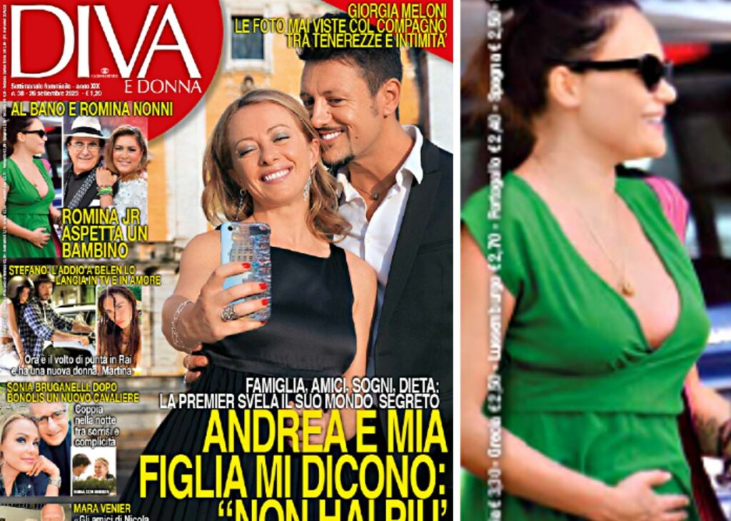 Romina Carrisi incinta del compagno 52enne Stefano Rastelli? Diva e Donna lancia la bomba in copertina Romina Carrisi incinta del compagno 52enne Stefano Rastelli? Diva e Donna lancia la bomba in copertina