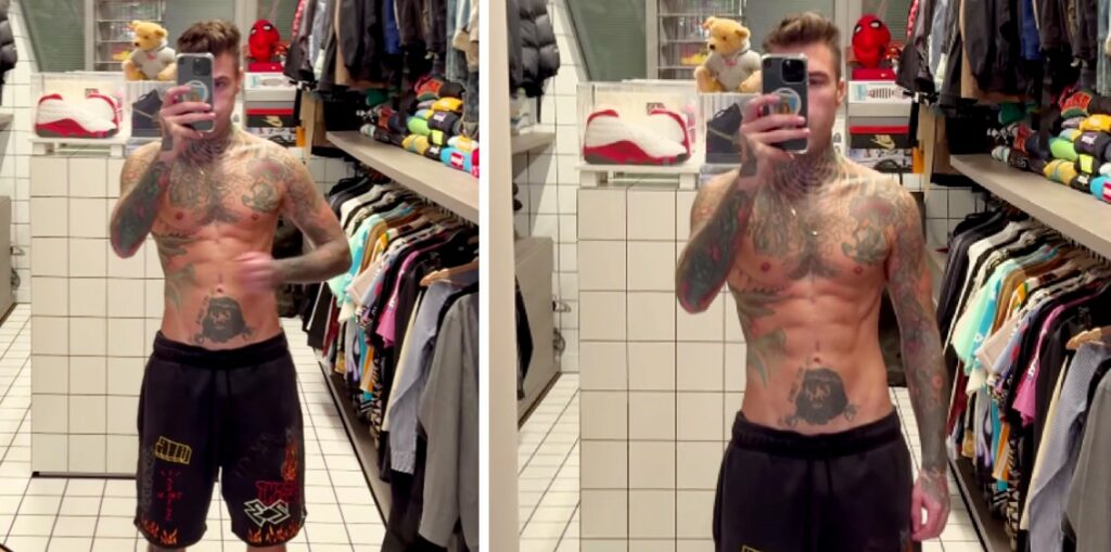 Fedez mostra il fisico dopo i 10 chili persi: ''Torno ad allenarmi, ma come un 80enne'' Fedez mostra il fisico dopo i 10 chili persi: ''Torno ad allenarmi, ma come un 80enne''