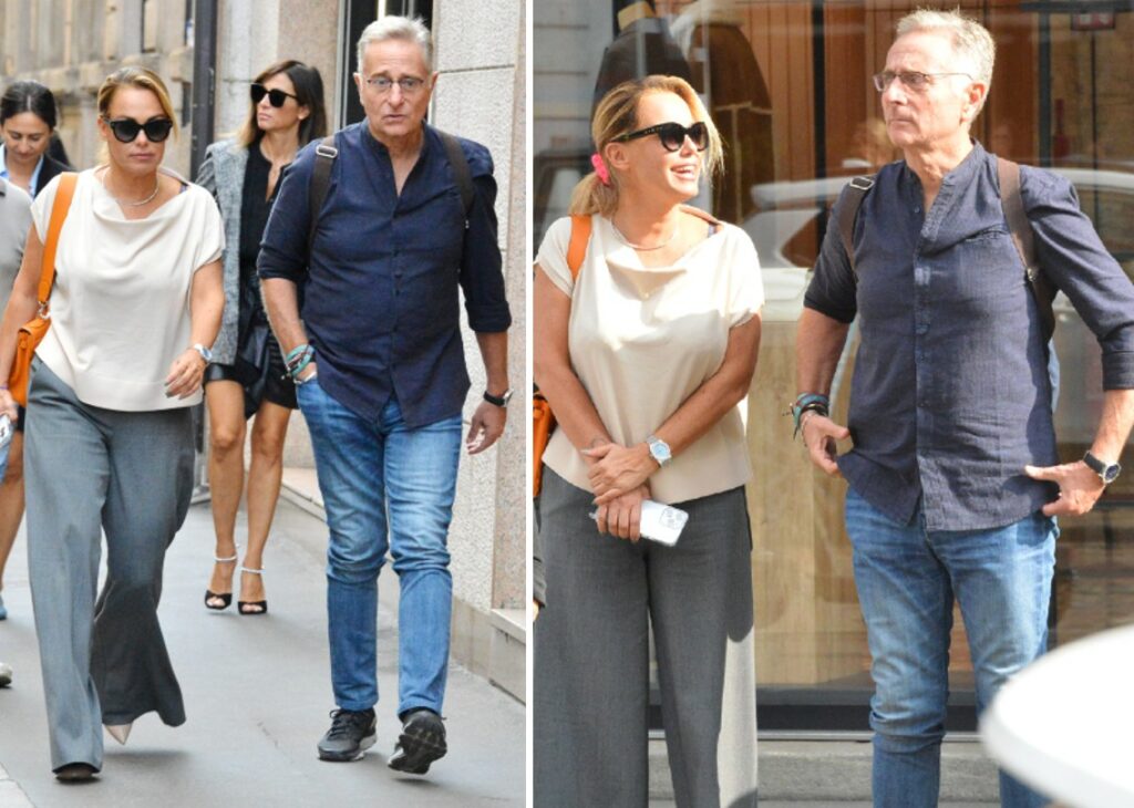 Sonia Bruganelli e Paolo Bonolis sempre insieme anche dopo la separazione: paparazzati in centro a Milano, le foto Sonia Bruganelli e Paolo Bonolis sempre insieme anche dopo la separazione: paparazzati in centro a Milano, le foto