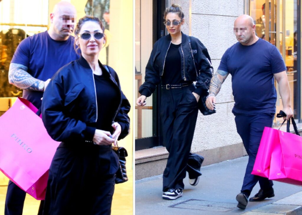 Anna Tatangelo fa shopping di lusso a Milano con il 'portaborse': guarda 