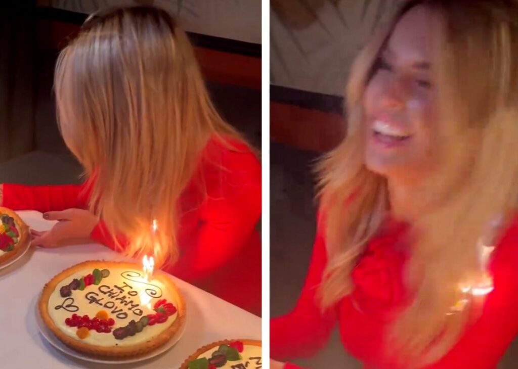 I capelli di Sophie Codegoni prendono fuoco mentre soffia sulle candeline: le immagini dell'incidente alla festa di compleanno