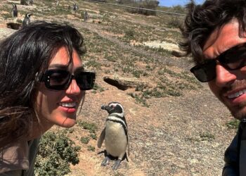 Cecilia Rodriguez e Ignazio Moser in Patagonia alla scoperta dei pinguini