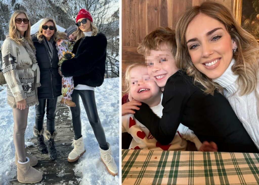Chiara Ferragni riappare in montagna, weekend tra la neve con figli e sorella ma senza Fedez: si parla di un litigio pesante tra i due