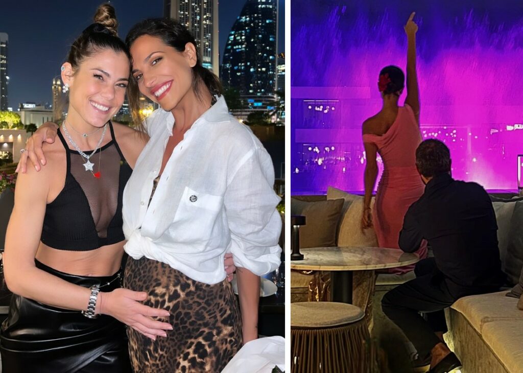 La showgirl Roberta Morise al settimo cielo col pancione a Dubai si diverte da matti: guarda