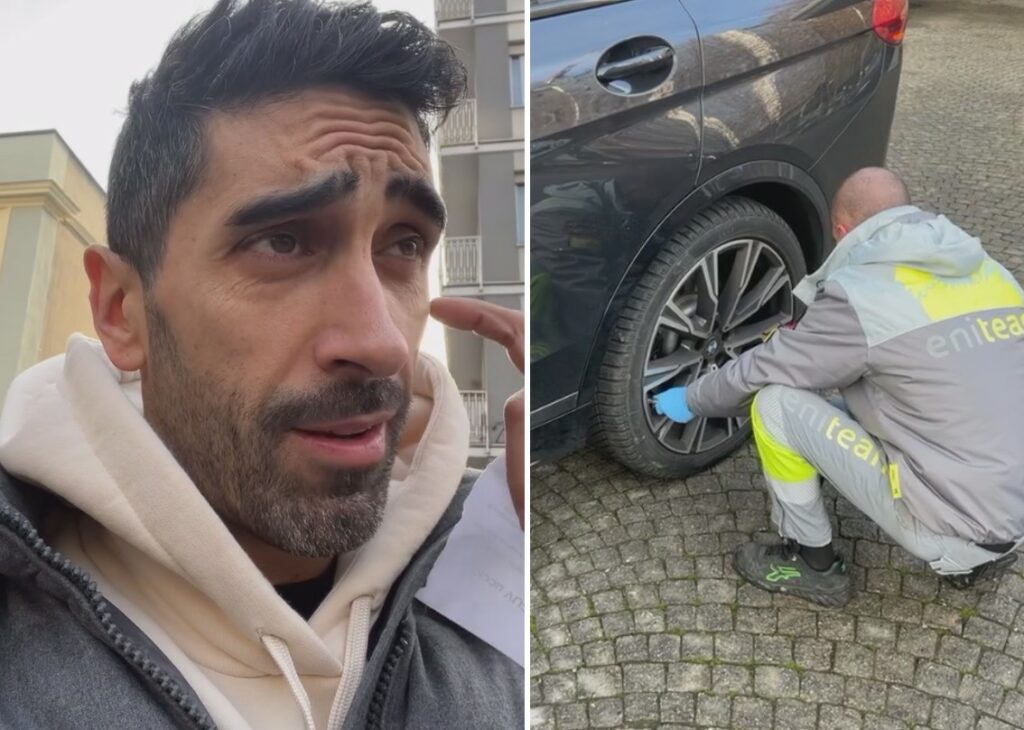 Brutto risveglio per Filippo Magnini nel giorno del compleanno: il movimento anti-Suv gli sgonfia la ruota dell'auto a Milano Brutto risveglio per Filippo Magnini nel giorno del compleanno: il movimento anti-Suv gli sgonfia la ruota dell'auto a Milano