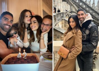 Giorgia Palmas festeggia 42 anni con la famiglia e una visita al Duomo di Milano
