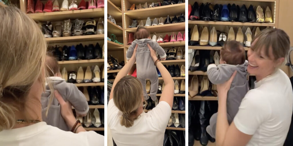 Federica Pellegrini mostra alla figlia neonata la sua enorme collezione di scarpe: ''Tutto questo un giorno sarà tuo'' Federica Pellegrini mostra alla figlia neonata la sua enorme collezione di scarpe: ''Tutto questo un giorno sarà tuo''