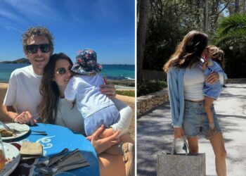 Valentino Rossi e Francesca Sofia Novello sono già ad Ibiza con la figlia Giulietta