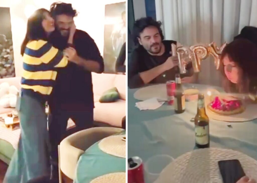 Ambra Angiolini esplode di gioia per la festa a sorpresa organizzata dall'ex Francesco Renga e dai figli: guarda