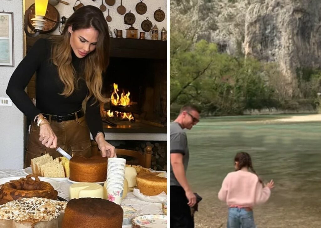 Ilary Blasi porta il fidanzato tedesco Bastian nel paesino d'origine dei suoi genitori: Pasqua in famiglia nelle Marche, foto