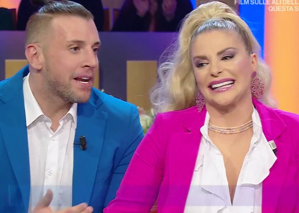 Francesca Cipriani e il marito Alessandro in lacrime dalla Balivo, lui racconta anche di stare facendo il supplente in una scuola per geometri