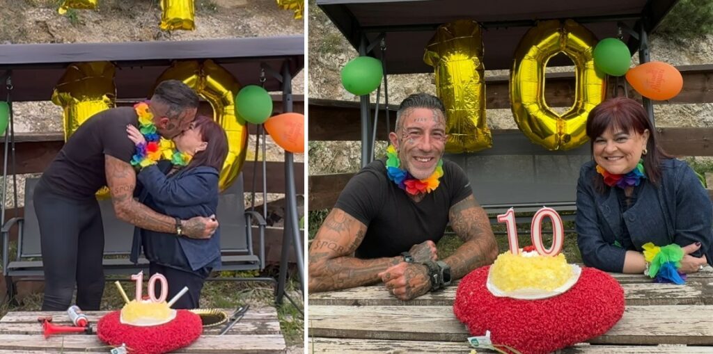 ''Abbiamo vinto nonostante gli odiosi pregiudizi'': Stefania Pezzopane e Simone Coccia Colaiuta festeggiano 10 anni d’amore con una torta