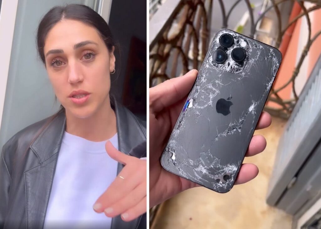 Le scivola il telefono dalle mani e cade dal quarto piano, la reazione di Cecilia Rodriguez: guarda Le scivola il telefono dalle mani e cade dal quarto piano, la reazione di Cecilia Rodriguez: guarda