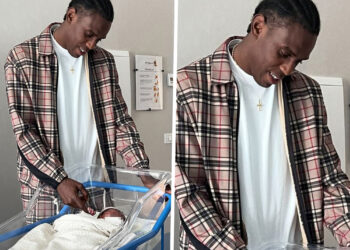 ''Un'emozione indescrivibile'': Enock Barwuah, fratello di Balotelli, pubblica la prima foto da papà con gli occhi sognanti davanti a Noah