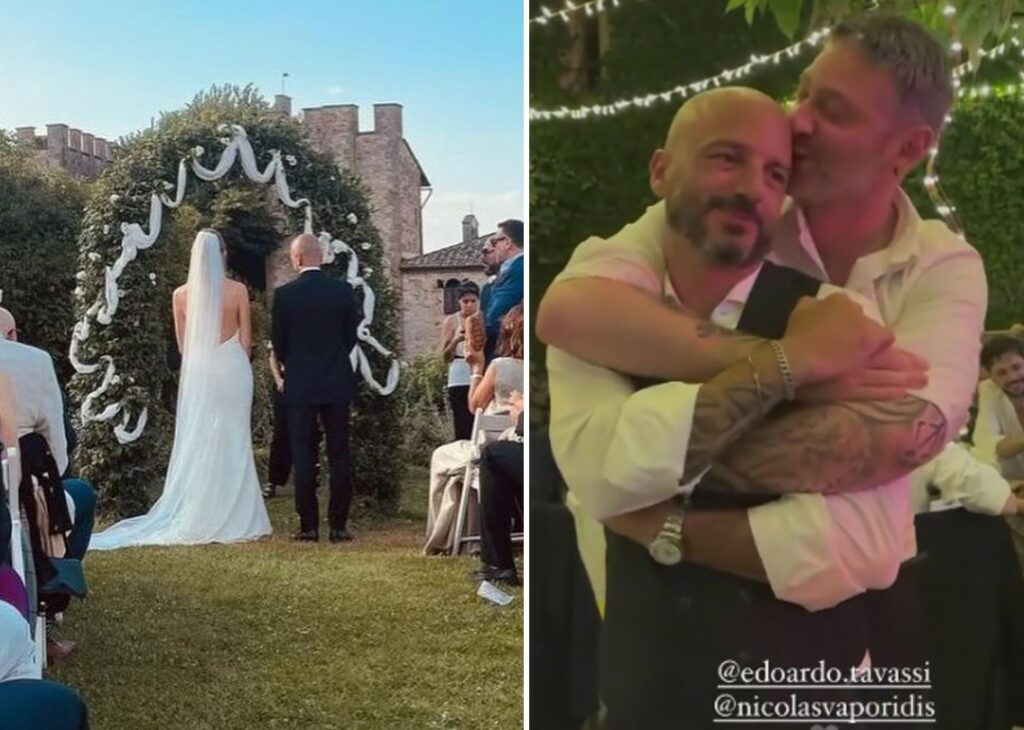 Nicolas Vaporidis si è sposato nel weekend: seconde nozze a 12 anni di distanza dal matrimonio con Giorgia Surina. Guarda