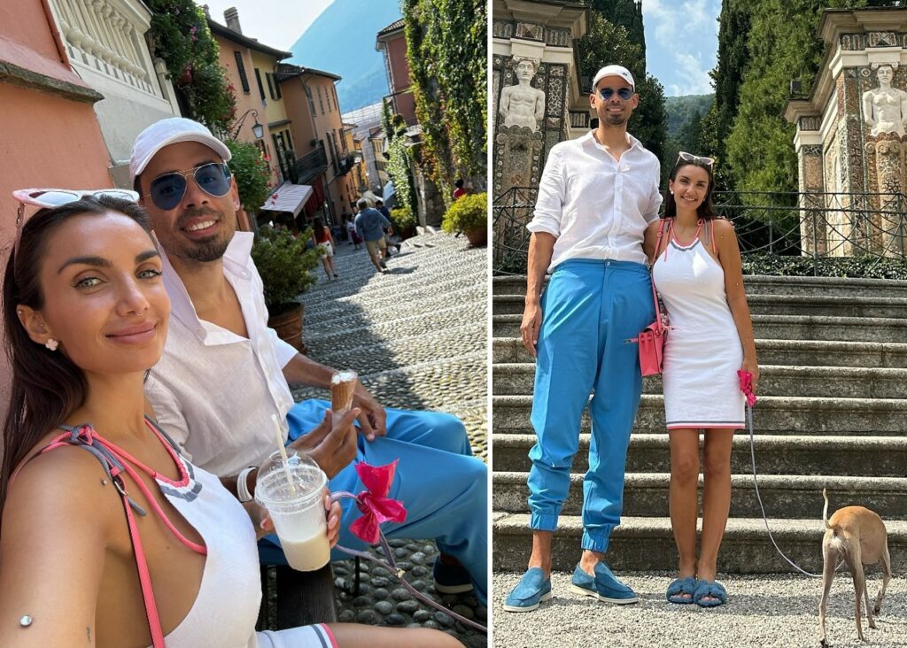Elettra Lamborghini e il marito Afrojack romantici sul Lago di Como Elettra Lamborghini e il marito Afrojack romantici sul Lago di Como